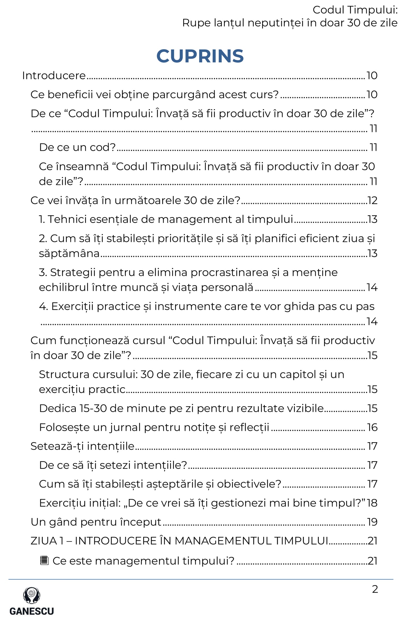 Codul Timpului: Rupe lanțul neputinței în doar 30 de zile