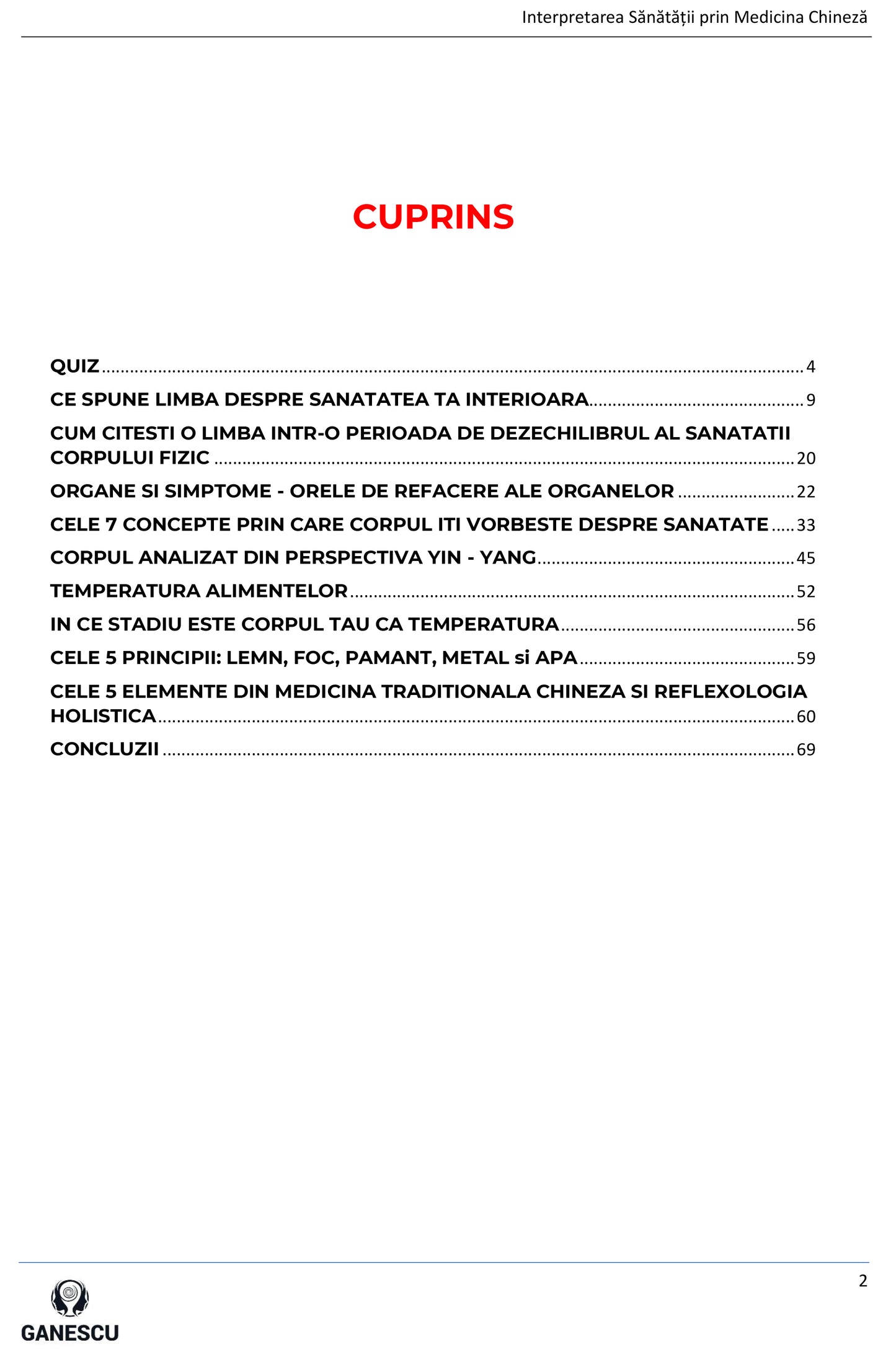 CURS PDF ”INTERPRETAREA SĂNĂTĂȚII PRIN MEDICINA CHINEZĂ”