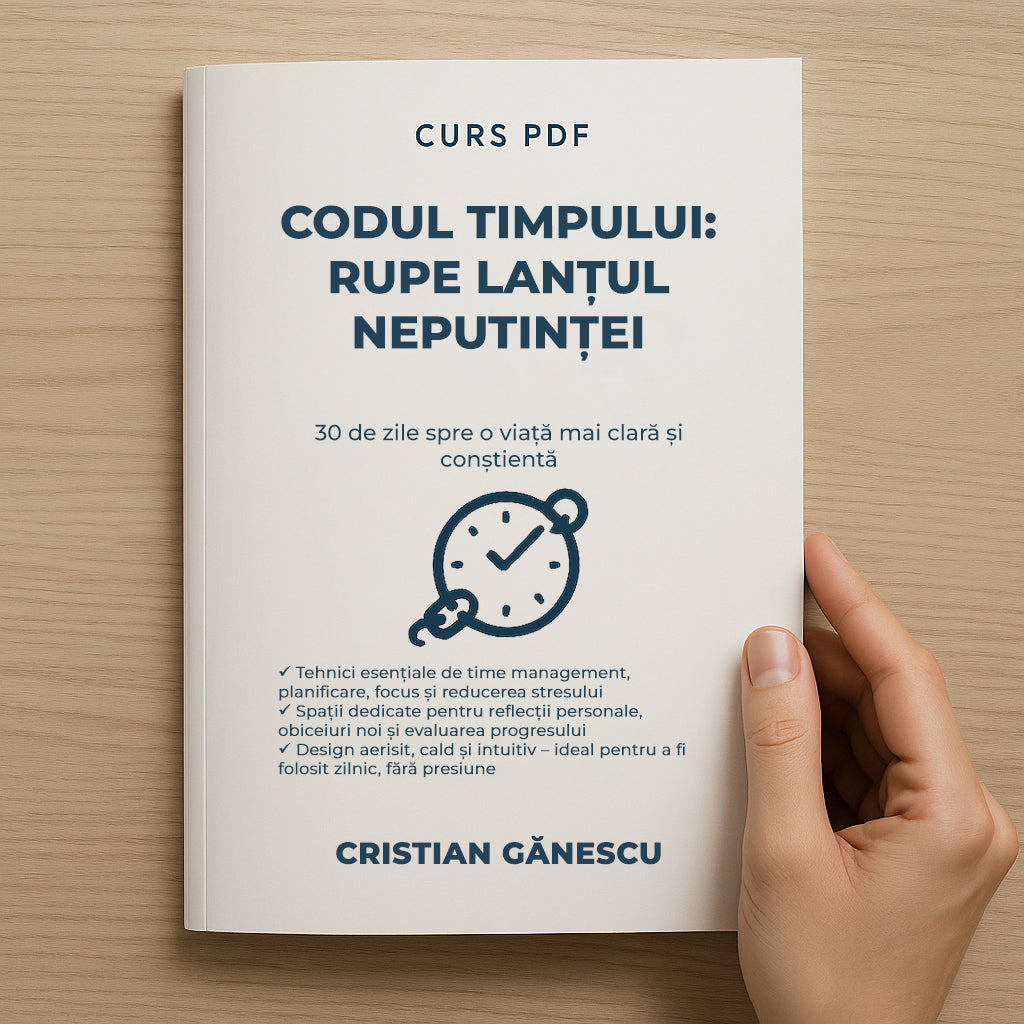 Codul Timpului: Rupe lanțul neputinței în doar 30 de zile