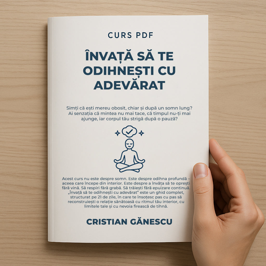 CURS PDF - Învață să te odihnești cu adevărat