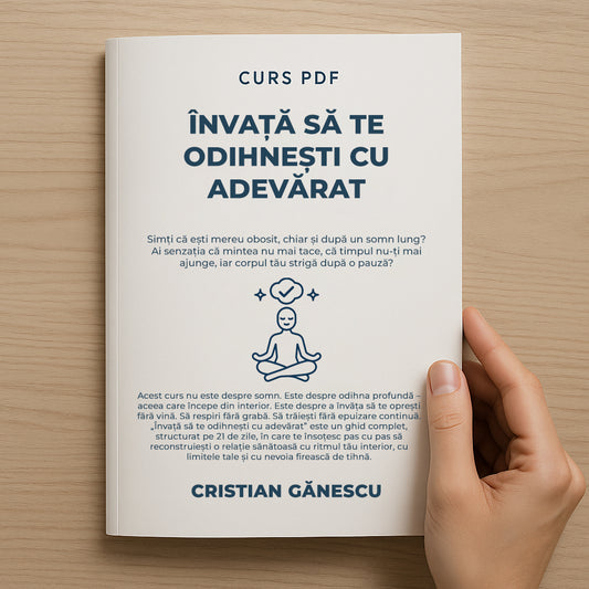 CURS PDF - Învață să te odihnești cu adevărat