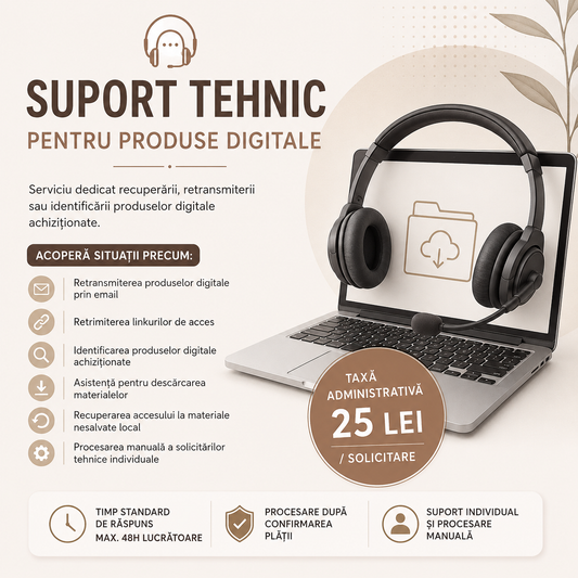 Taxă Suport Tehnic pentru Produse Digitale